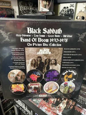 Black Sabbath  doom コンプリートアルバム 1970-1978 BLACK SABBATH HAND OF DOOM 1970-1978 LIMITED PICTURE DISC