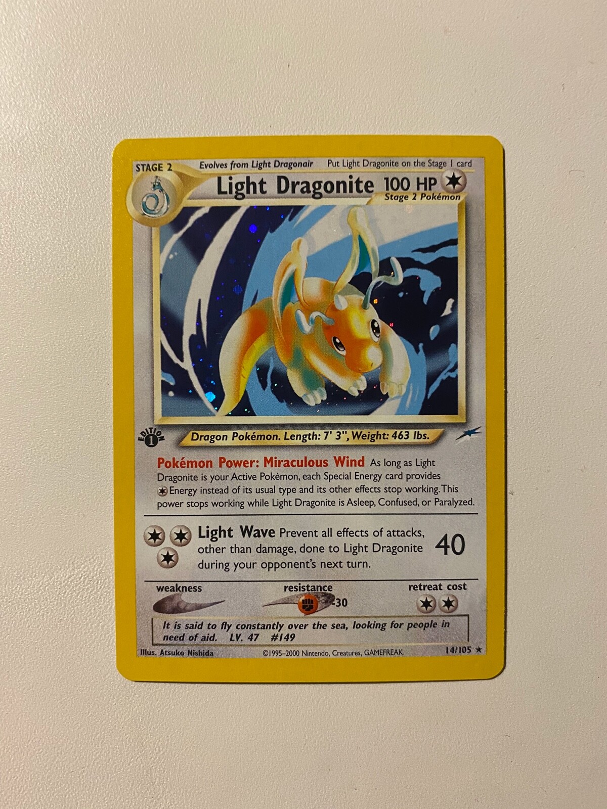 やさしいカイリュー英語 Light Dragonite 1ED Holo Light Dragonite 1st Edition Neo Destiny Mint Condition | eBay