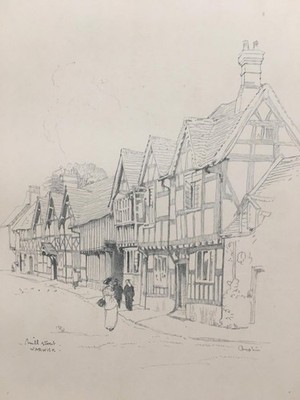 1920 WARWICK - MILL STREET - Antique Warwick Wall Art - Over 100 Years Old