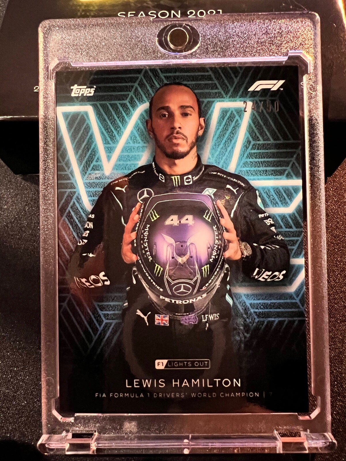TOPPS F1 LEWIS HAMILTON ハミルトン 世界199枚限定 Lewis Hamilton Topps F1 Turbo Attax 2024 OPAL LIMITED