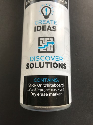 WRITEY BOARD 12 IN. H X 18 IN. W DRY ERASE BOARD SELF-ADHESIVE 70001.