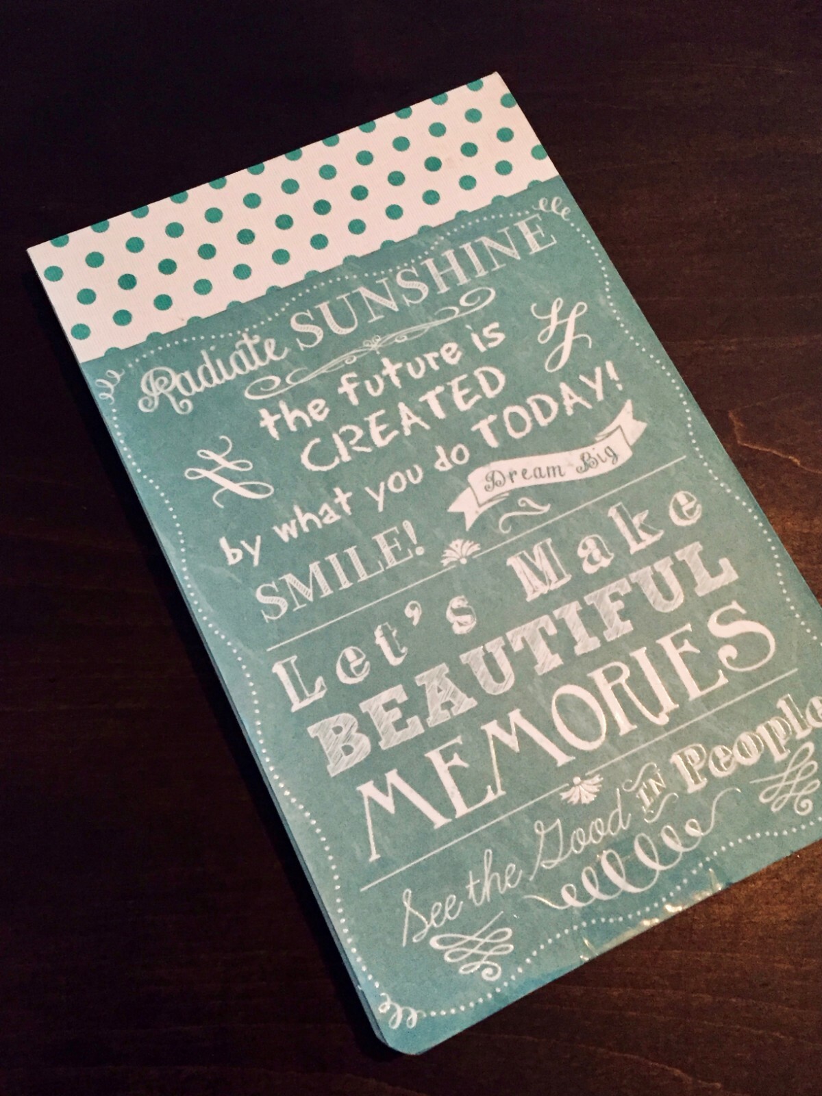 Motivational Notepad by Punch Studio, Radiate Sunshine, The Future is Created