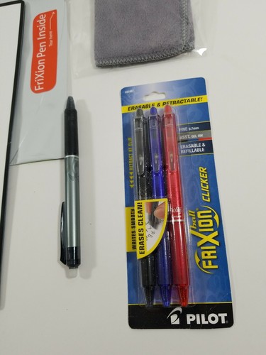 Rocketbook Everlast Smart Notebook with Frixion Pen and 3 new Frixion pen pack