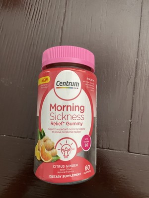 Centrum Morning Sickness Relief ~ 60 Citrus Ginger Gummies ~ FAST SHIP