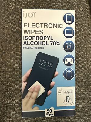 5 Pack iJoy Laptop Phone Electronic Wipes Fragrance Free (250 Wipes)