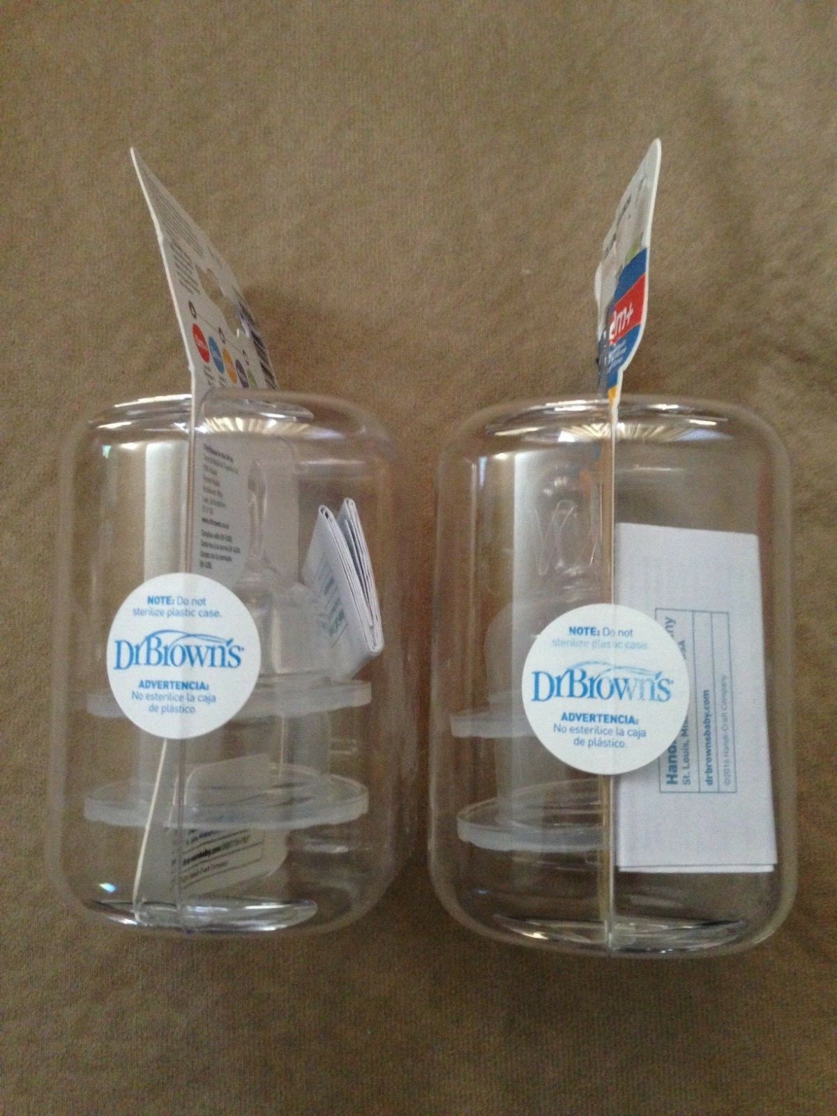 Dr Brown's Natural Flow Wide Neck Level 1 Silicone Nipples 0m+ (Lot of 2)