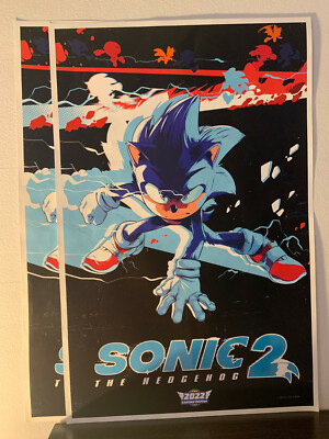 SONIC THE HEDGEHOG MOVIE 2 - SONIC 2 2022 LIMITED EDITION POSTER 