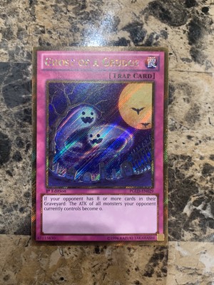 Gold Secret NM-M Ghost Of A Grudge Yugioh Unlim PGLD-EN029