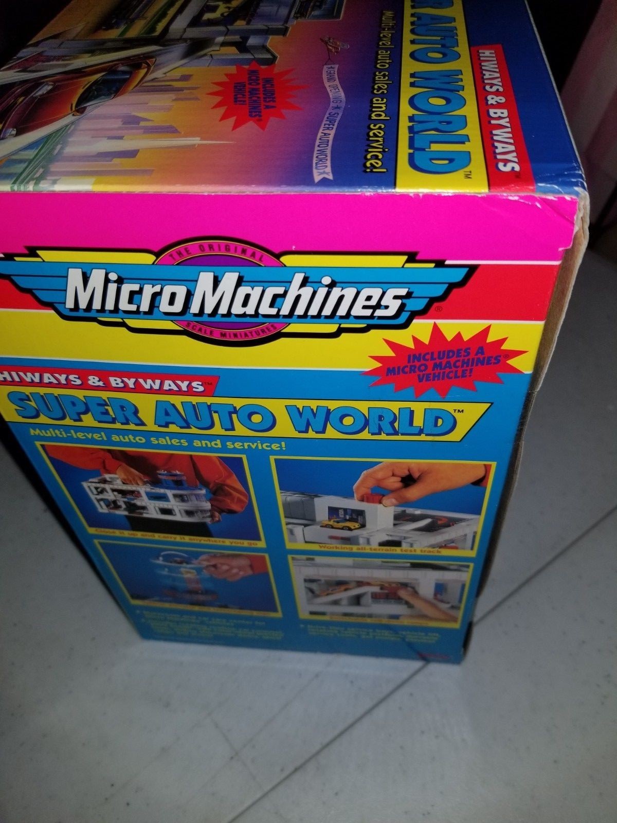 MICRO MACHINES SUPER AUTO WORLD PLAY SET GALOOB FACTORY SEALED NEW