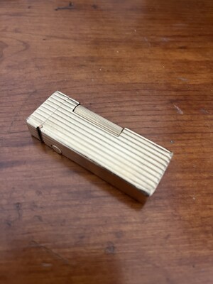Dunhill Vintage Rollagas Lighter 14K Yellow Gold Outer Jacket 2.5''