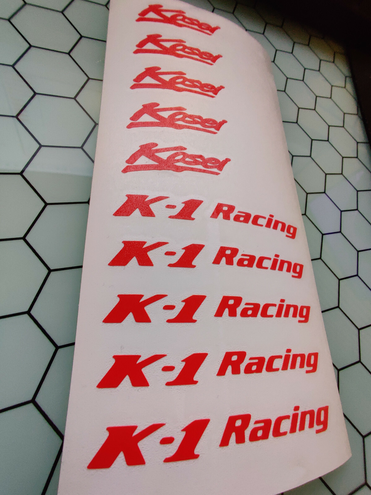 Kosei K1 Replacement Rim Wheel Decals Stickers - Custom