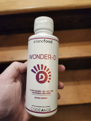 nanofood wonder-d mixed berry plant based d3+k2+b12 liposomal delivery code age