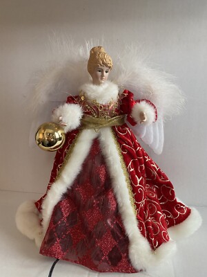 avon snow angel tree topper doll