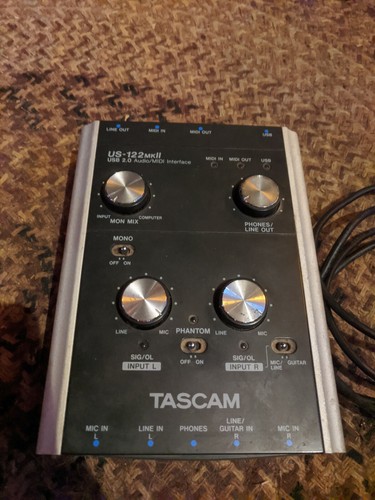 Tascam US-122MKII USB 2.0 Audio/MIDI Interface (no driver