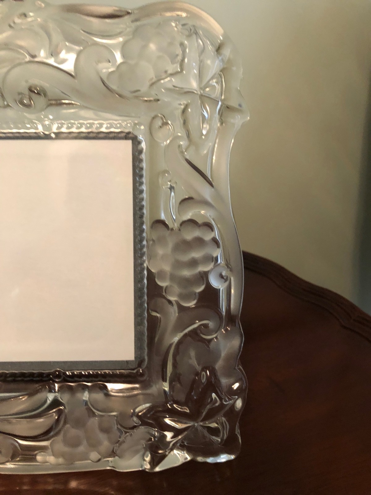 Mikasa Crystal Glass Double Picture Frame For Wedding, Anniversary, Graduation