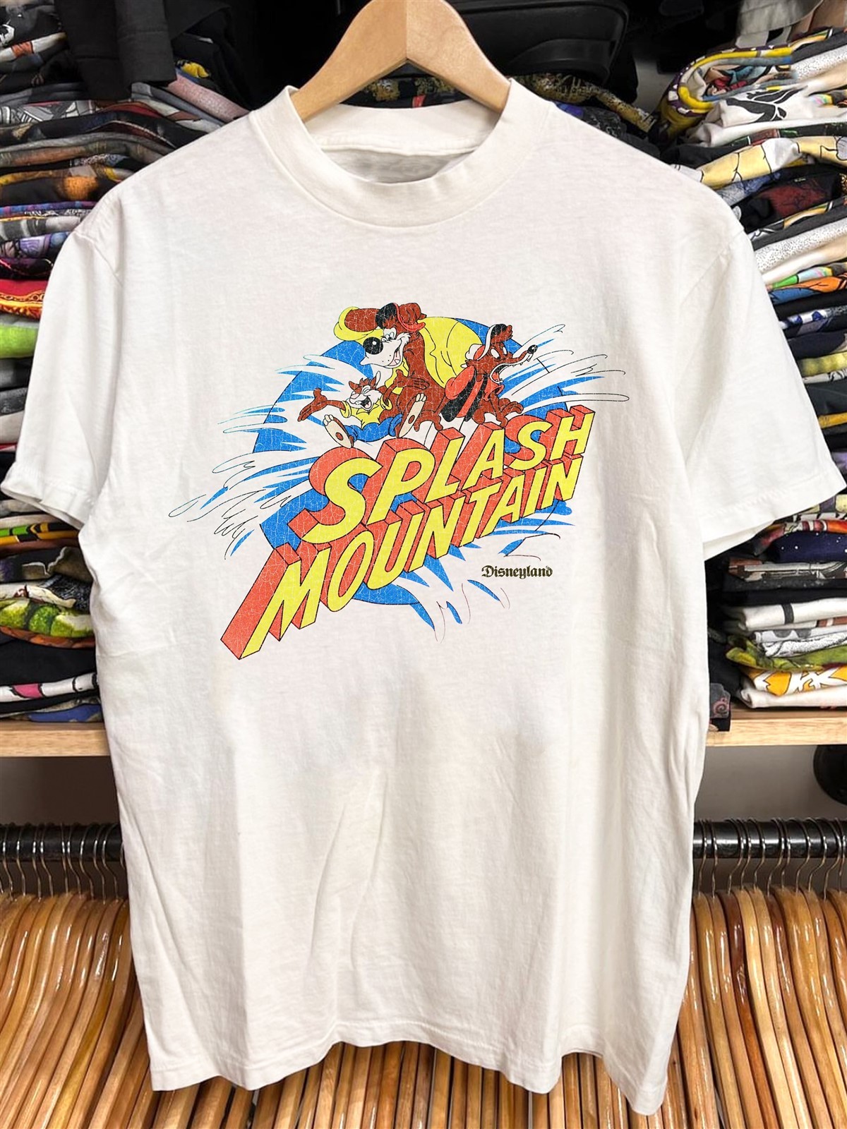 Splash Mountain Washed T-Shirt White XL
