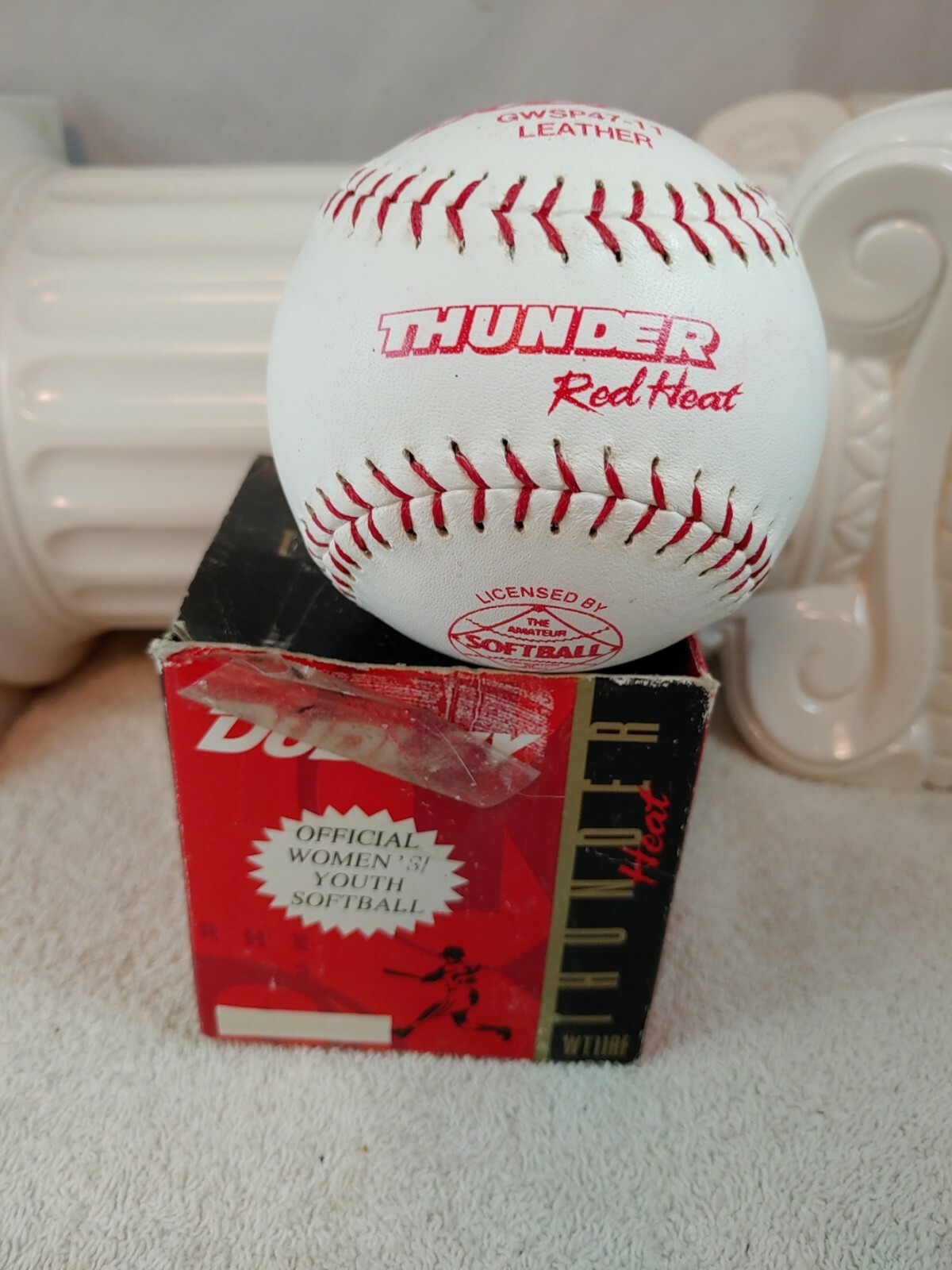 Vintage Brand New - Dudley Official Softball Thunder Red