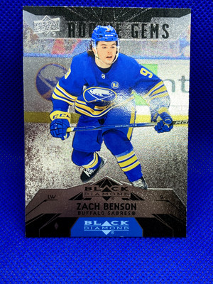 Zach Benson Rc Black Diamond Rookie Gems BD-13 Buffalo Sabres 23-24 extended