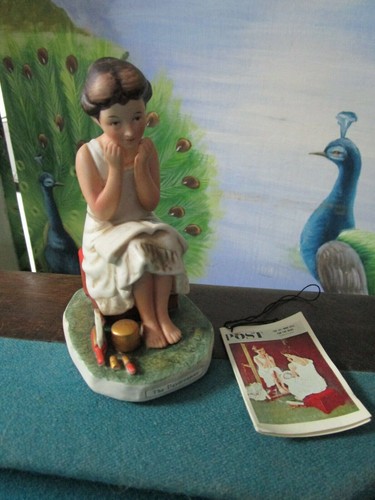 Dave Grossman Figurine  5" Satursay Evening Post From 1954 Painting
