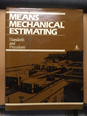 Means Mechanical Estimating Stanards & Procedures Plumbing HVAC Fire Pro 1987