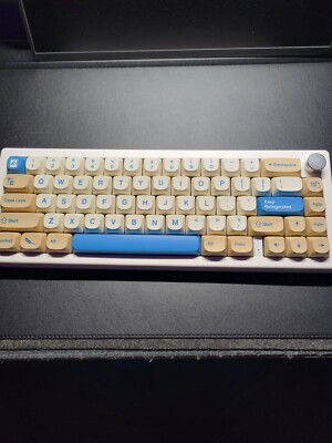 Zuoya GMK 67- Custom Mechanical Keyboard- Akko Yellow Switches- Lubed And Modded