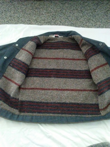 LEVI'S 1960s Vintage Button Up Lined Jacket Boys Size 20 Beautiful! RARE!!!