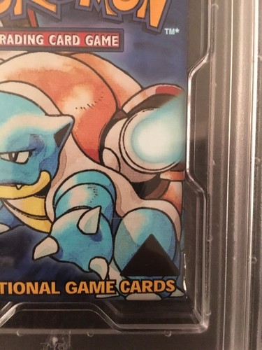 BLACK TRIANGLE Base Set Booster Pack ERROR Sealed Pokemon Cards Blastoise PSA 9