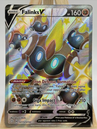 Pokemon Falinks V (Shiny) x1 NM SV115/SV122 Shining Fates Pokemon Falinks V (Shiny) x1 NM SV115/SV122 Shining Fates