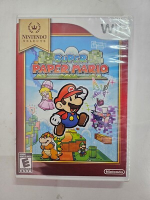 Super Paper Mario Nintendo Selects Edition New Sealed (Nintendo Wii)