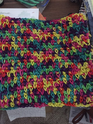 crochet dishcloths cotton Multi Colored