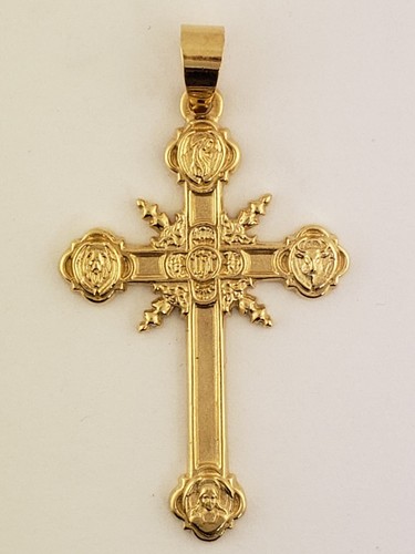 James Avery14Kイエローゴールドフルーリークロス難アリ James Avery 14K Gold Sunflower Cross Charm | Dillard's
