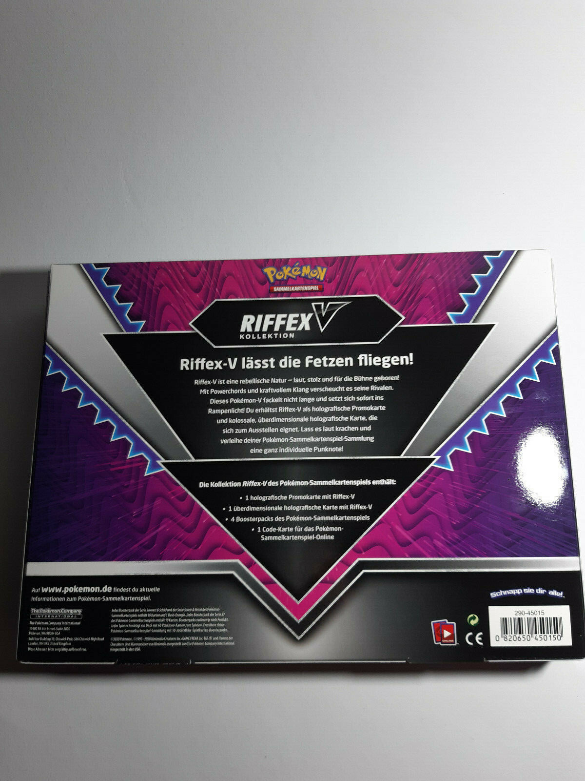 Pokémon Trading Card Game Riffex-V Kollektion Neu OVP