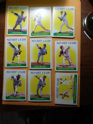 1991 Score ''NO HIT CLUB''. 9 card set  -- MINT 