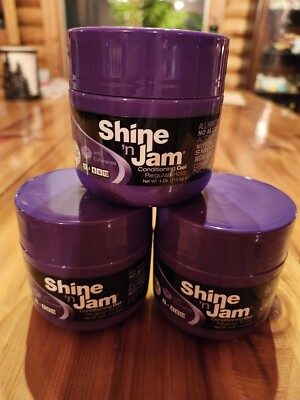 3pk AMPRO PRO STYL SHINE 'N JAM CONDITIONING GEL REG HOLD W Echinacea 4OZ(11.3g)