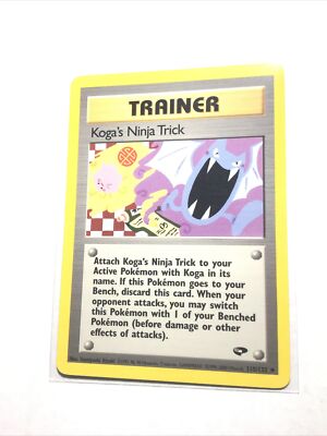 KOGA'S NINJA TRICK - 115/132 - Gym Challenge - Pokemon Card - LP