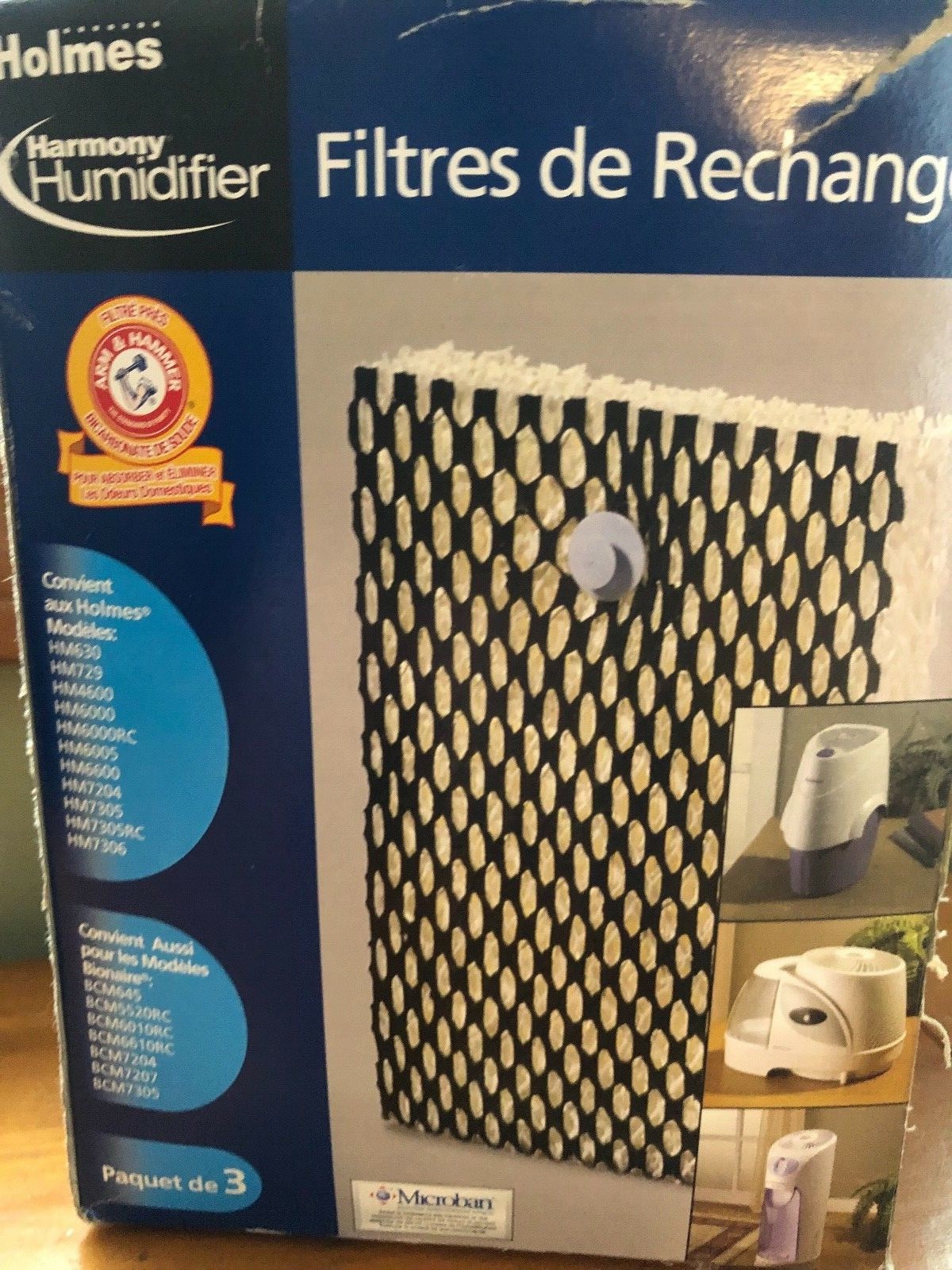 Holmes HWF100 Microban Harmony Humidifier Filters 3 Pack Plus 1 Bonus Filter = 4