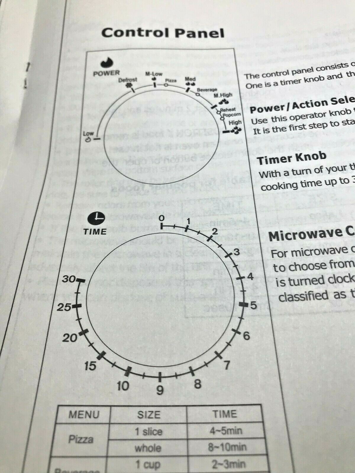 Early Proctor Silex Microwave Oven Owners ManualPSP60B17LD5 (P)
