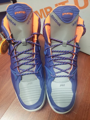 Pre-owned Reebok The Pump Certified X Limited Edt 25th Anniversary Size 10.5 M44772 In Blue