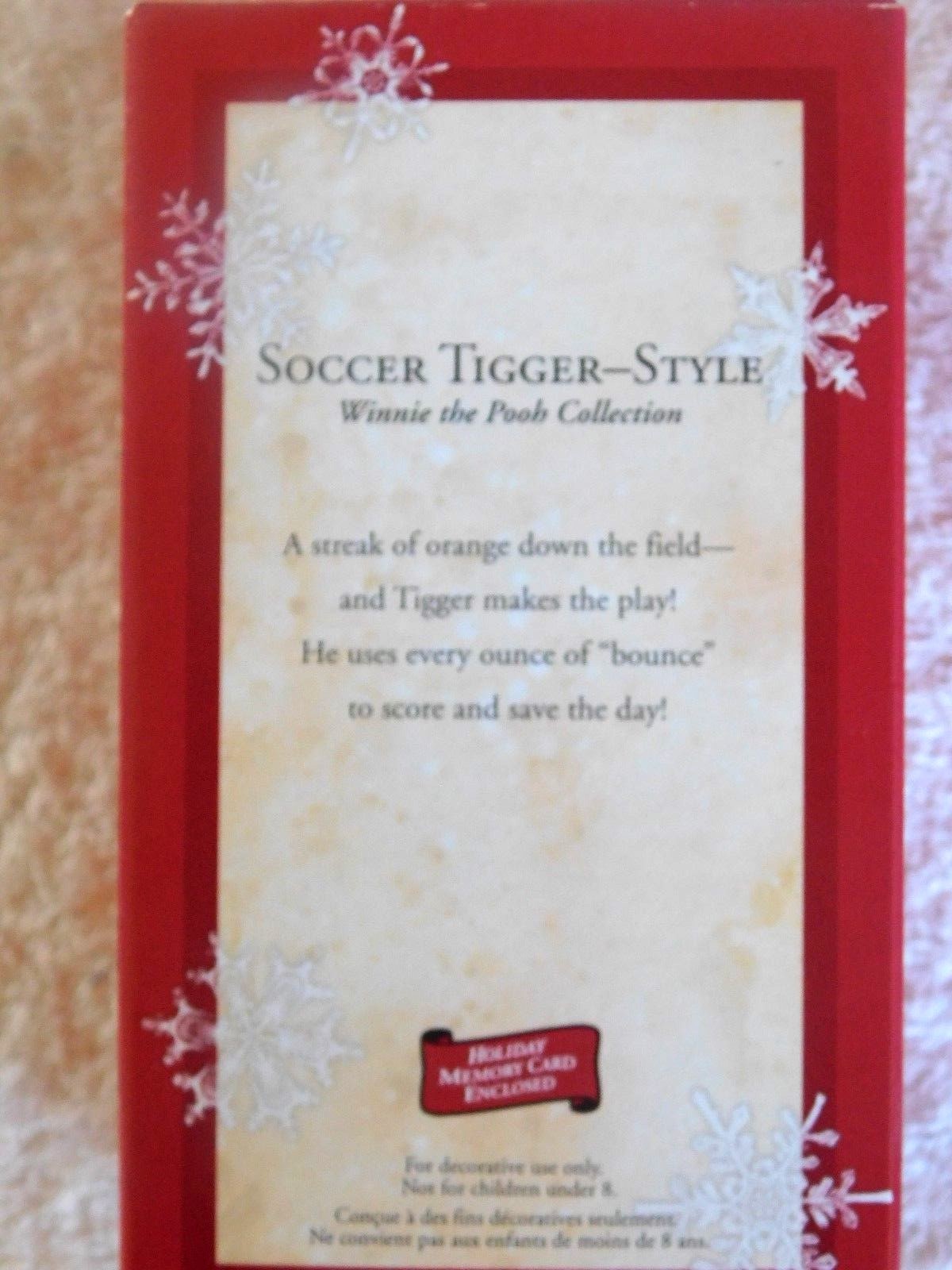 2003 Hallmark Soccer Tigger Style Ornament Disney Winnie The Pooh Collection Box