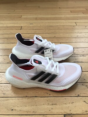 Adidas Ultraboost 21 S23863 Running Solar Red Shoes Men s Size 8.5