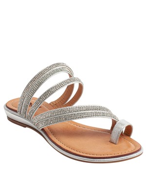 

GC SHOES Женские шлепанцы на танкетке с круглым носком Silver Harmonie, размер 6 м, Серебряный, HARMONIE