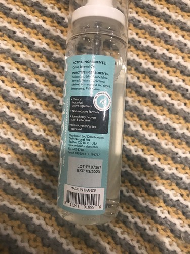 Brand New Only Natural Pet Just Relax Calming 3.4oz Cat Spray Free Shipping