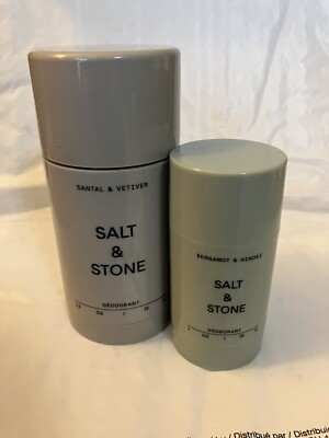 **BONUS PACK** SALT & STONE Deodorant |  Super Strong Woman s Natural Deodorant