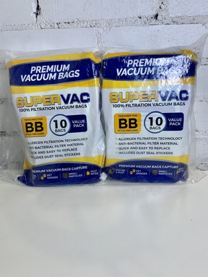 VEVA 40 Pack Premium SuperVac Vacuum Bags Style BB