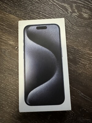 Apple iPhone 15 Pro MAX Blue Titanium 128GB - EMPTY BOX ONLY - FREE SHIPPING