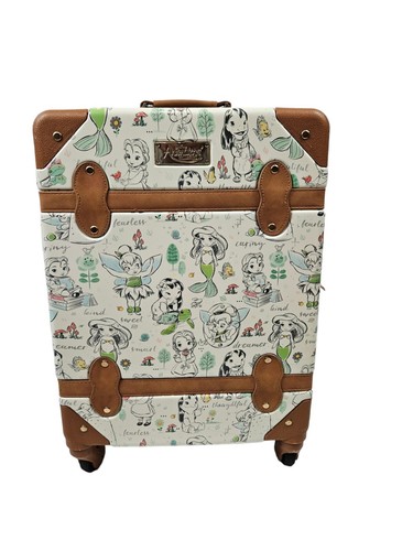 Disney Animators' Collection Rolling Luggage 20 inch Belle Ariel Lilo Tinkerbell