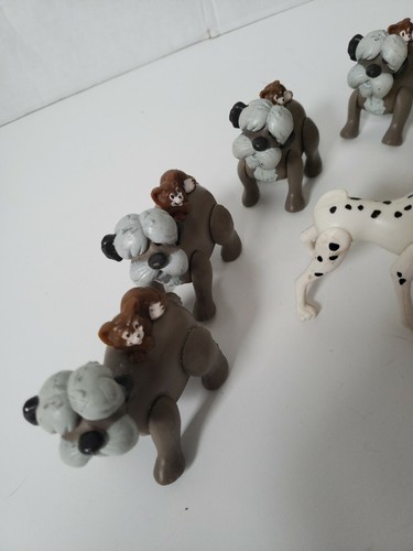 1991 McDonald's 101 Dalmatians Toys lot of 7, cruella