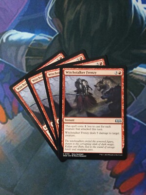 Witchstalker Frenzy x 4 | 7% Off 2+ | Wilds of Eldraine | NM | MTG