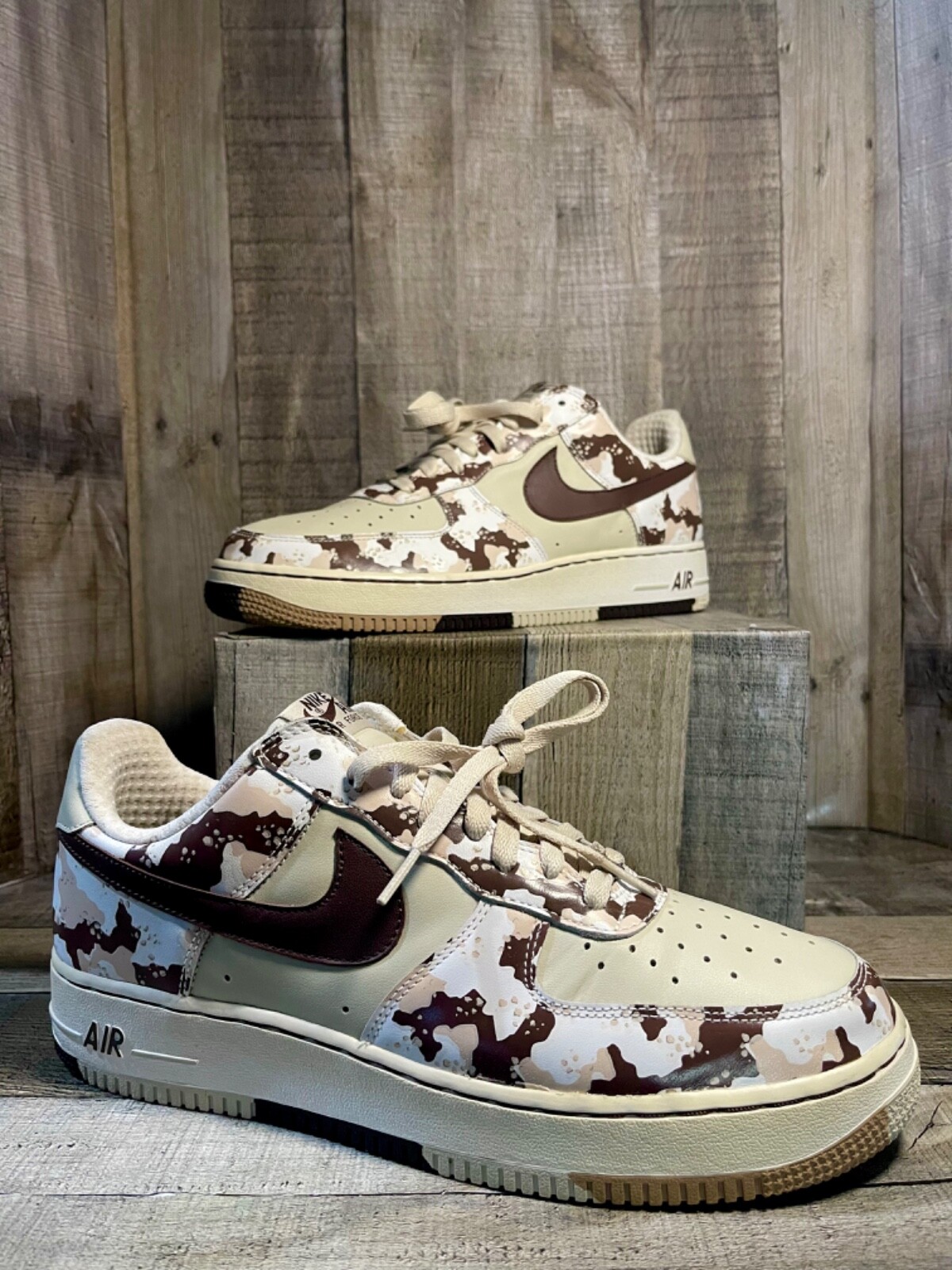 2006 Nike Air Force (1)Birch/Chocolate Camo (313641-221)Low 2006 Nike Air Force (1)Birch/Chocolate Camo (313641-221)Low