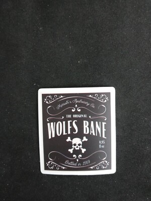 The Original Wolfs Bane Sticker 2 & 1/8'' x 1 & 7/8''